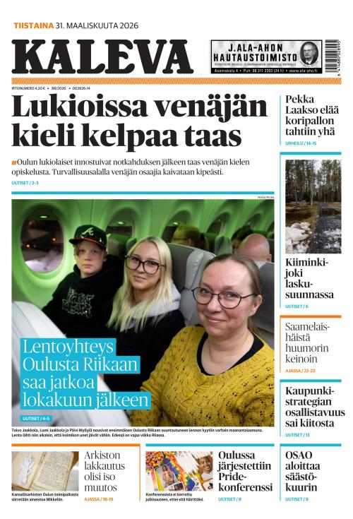Kaleva 31.3.2026