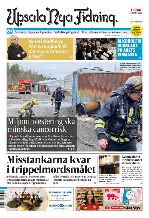 Upsala Nya Tidning 31.3.2026
