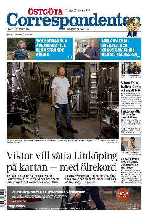 Östgöta Correspondenten 31.3.2026