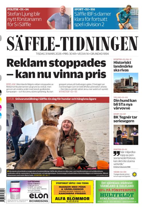Säffle-Tidningen 31.3.2026