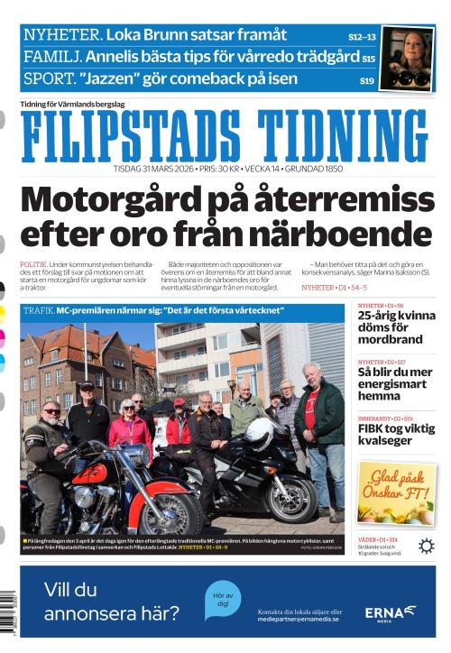 Filipstads Tidning 31.3.2026