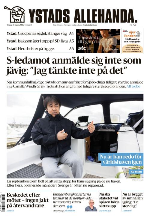 Ystads Allehanda 31.3.2026