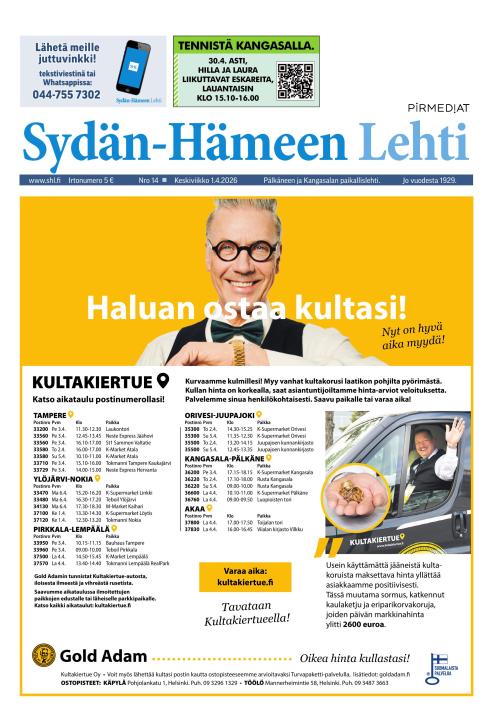 Sydän-Hämeen Lehti 1.4.2026