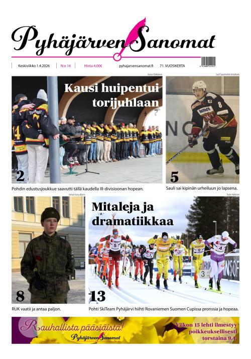 Pyhäjärven Sanomat 1.4.2026