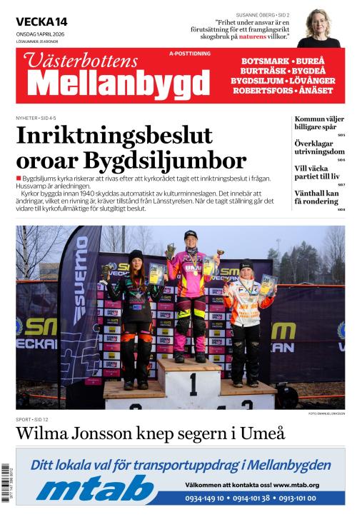 Västerbottens Mellanbygd (SE) 1.4.2026