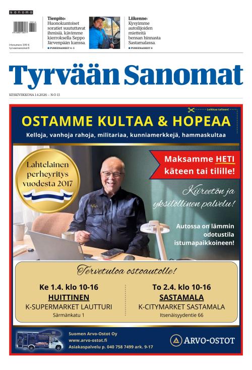 Tyrvään Sanomat 1.4.2026