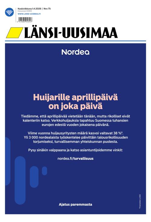 Länsi-Uusimaa 1.4.2026
