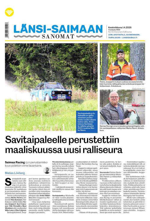 Länsi-Saimaan Sanomat 1.4.2026
