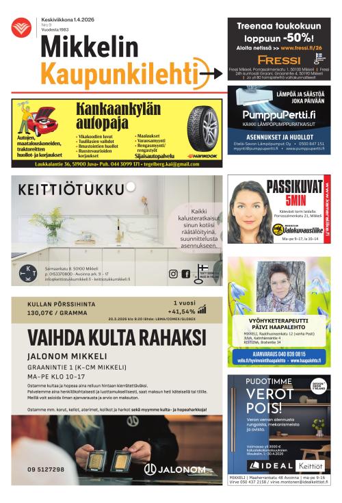 Mikkelin kaupunkilehti 1.4.2026
