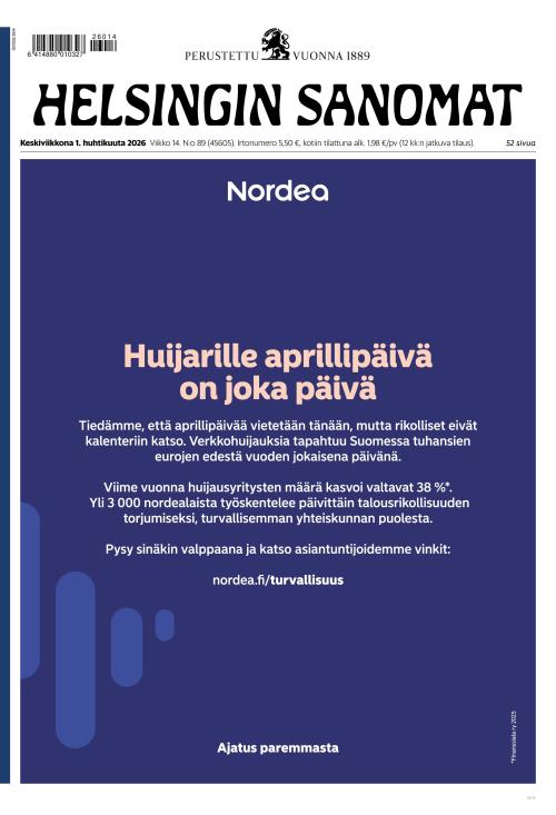 Helsingin Sanomat 1.4.2026
