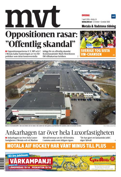 Motala Vadstena Tidning 1.4.2026