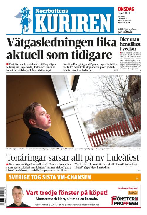 Norrbottens-kuriren 1.4.2026