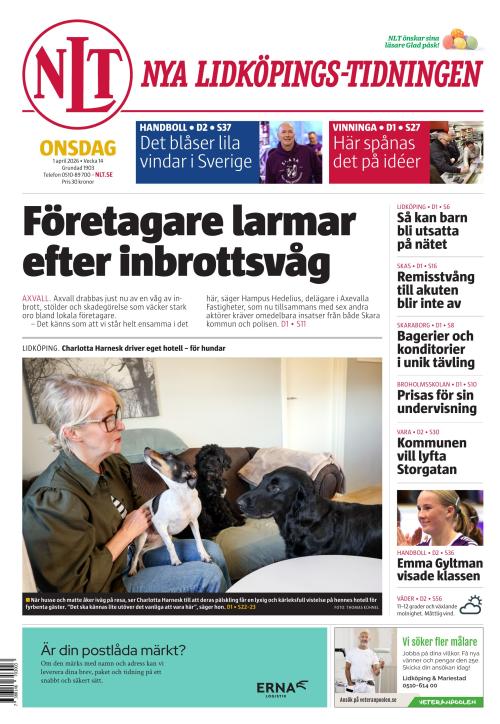 Nya Lidköpings-Tidningen 1.4.2026