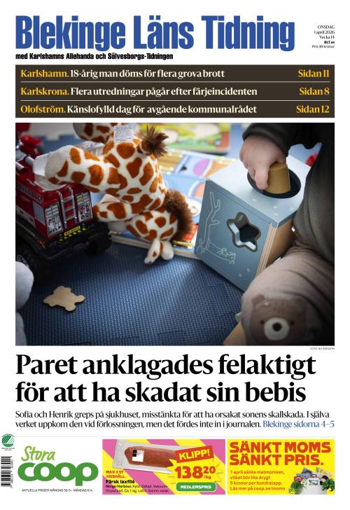 Blekinge Läns Tidning 1.4.2026
