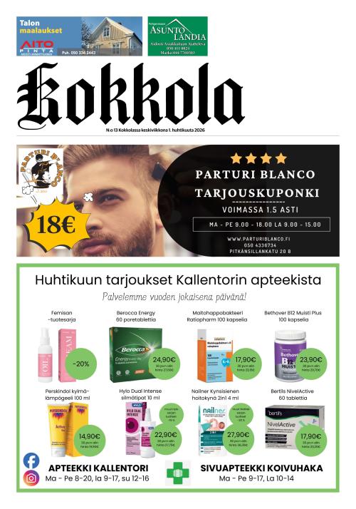 Kokkola-lehti 1.4.2026