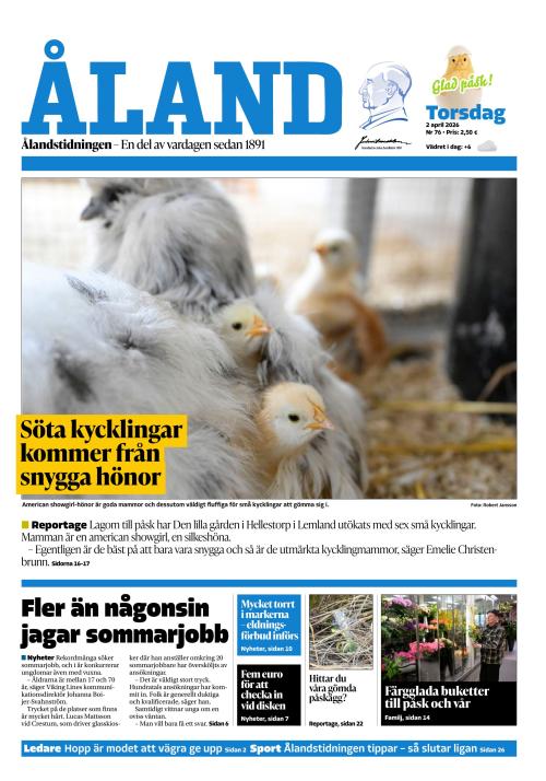 Ålandstidningen 2.4.2026