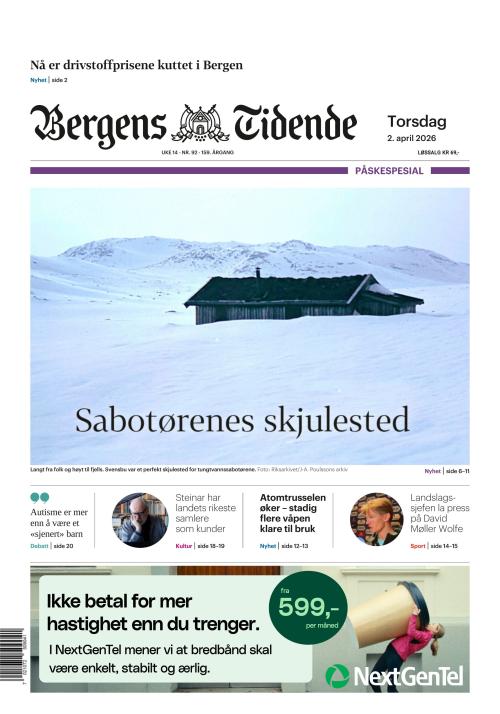 Bergens Tidende 2.4.2026