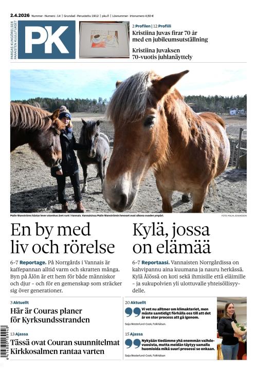 Paraisten kuulutukset 2.4.2026