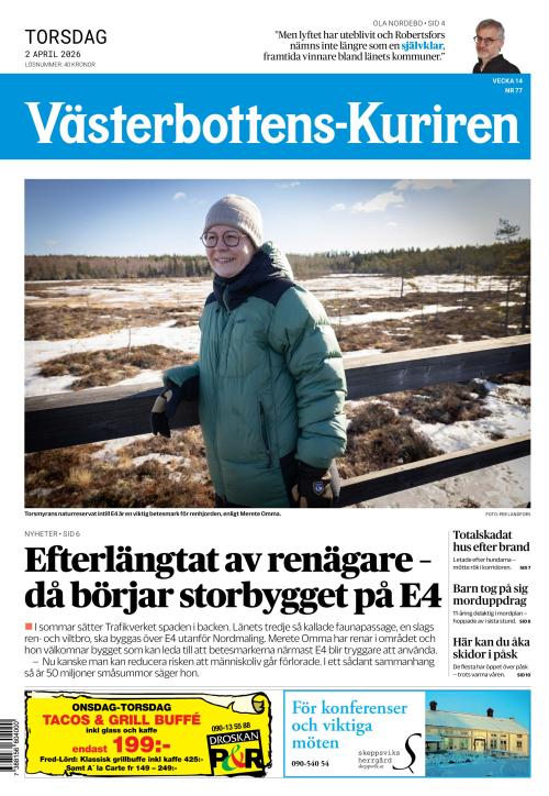 Västerbottens-Kuriren (SE) 2.4.2026