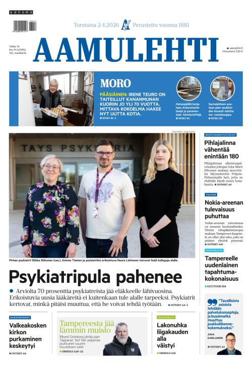 Aamulehti 2.4.2026