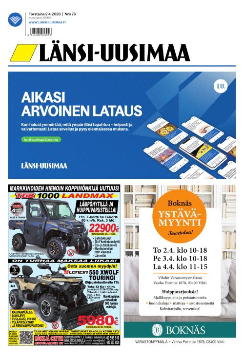 Länsi-Uusimaa 2.4.2026