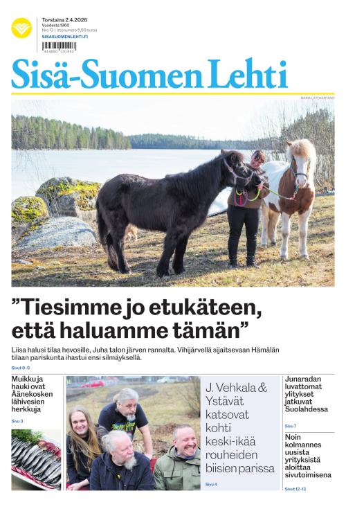 Sisä-Suomen Lehti 2.4.2026