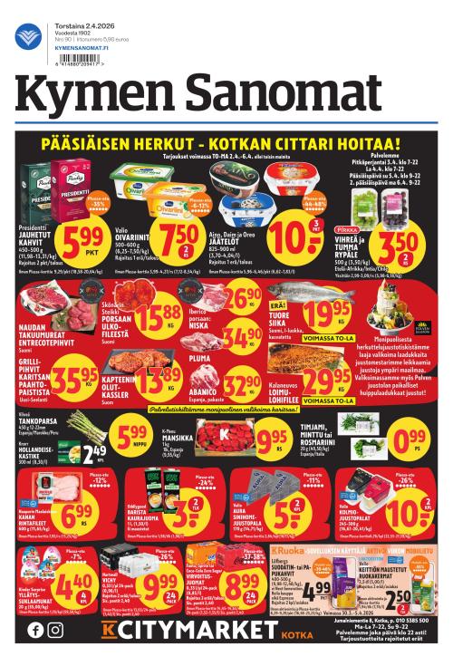 Kymen Sanomat 2.4.2026
