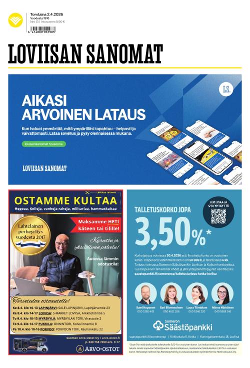Loviisan Sanomat 2.4.2026