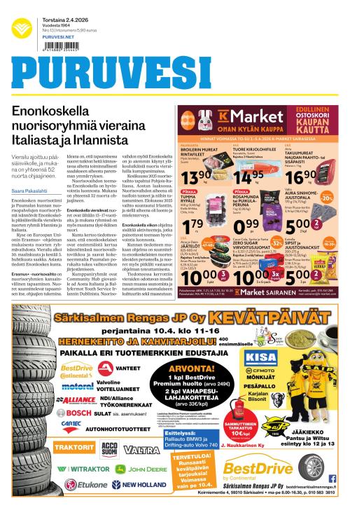 Puruvesi-lehti 2.4.2026