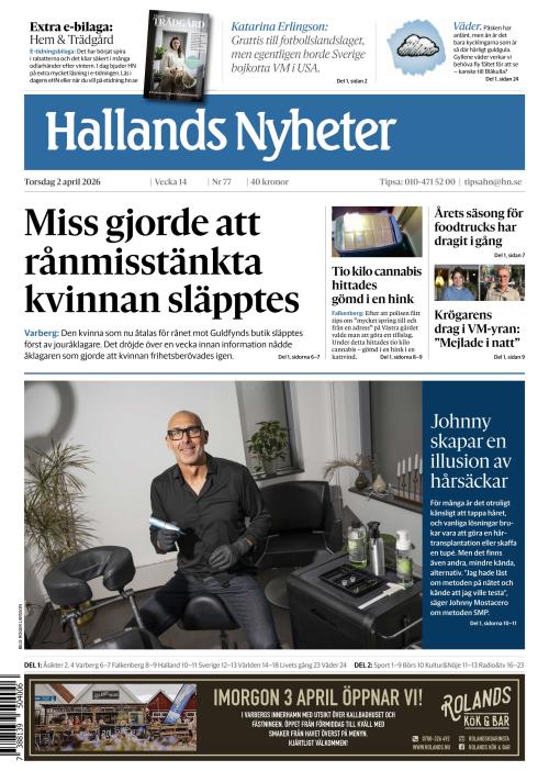 Hallands Nyheter 2.4.2026