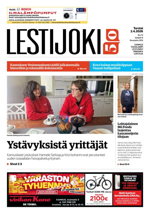 Lestijoki-lehti 2.4.2026