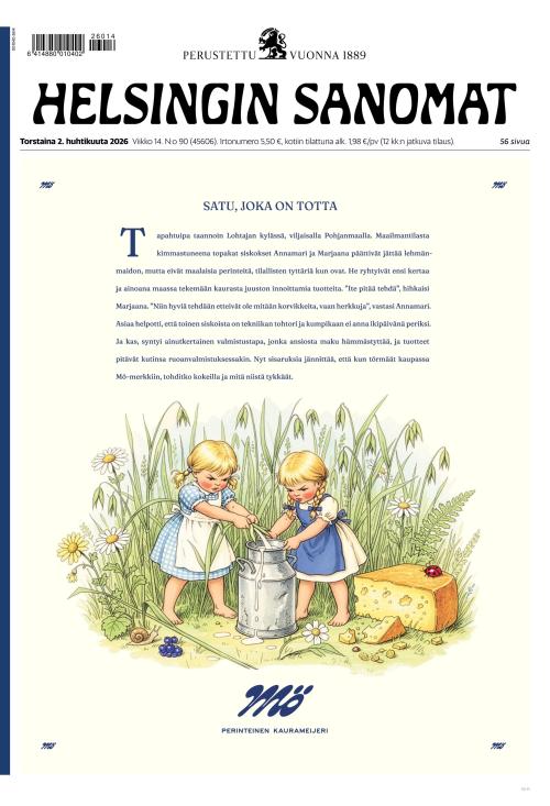 Helsingin Sanomat 2.4.2026