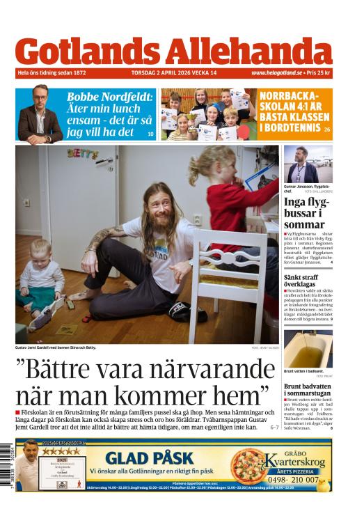 Gotlands Allehanda 2.4.2026
