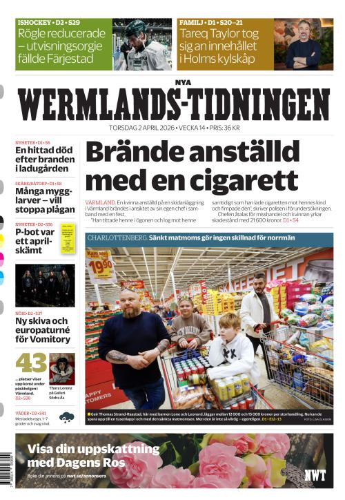 Nya Wermlands-Tidningen 2.4.2026