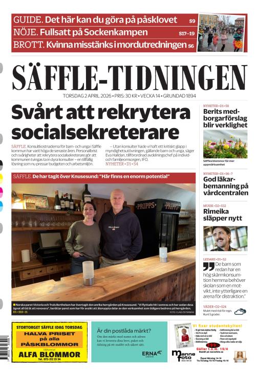 Säffle-Tidningen 2.4.2026