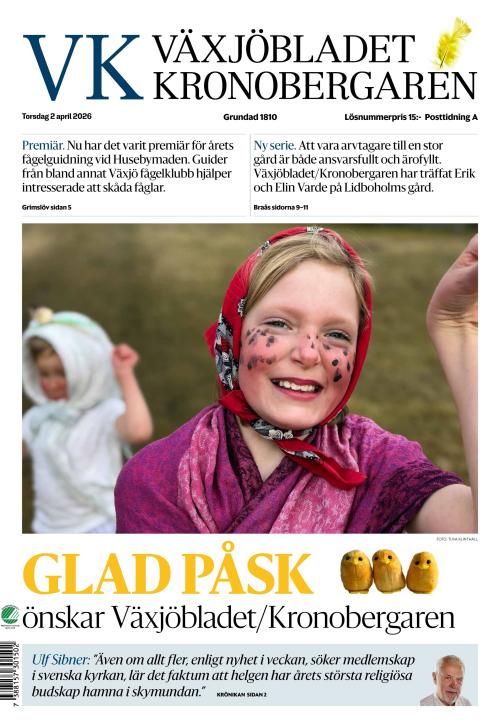 Växjöbladet Kronobergaren 2.4.2026