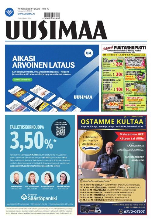 Uusimaa 3.4.2026