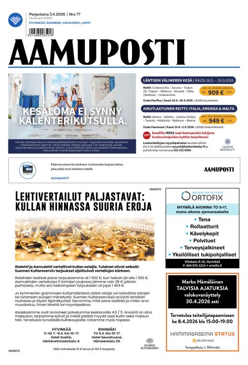 Aamuposti 3.4.2026
