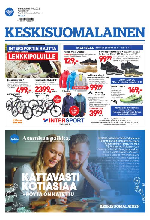 Keskisuomalainen 3.4.2026