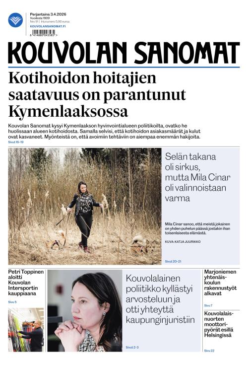 Kouvolan Sanomat 3.4.2026