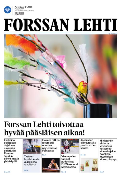 Forssan Lehti 3.4.2026