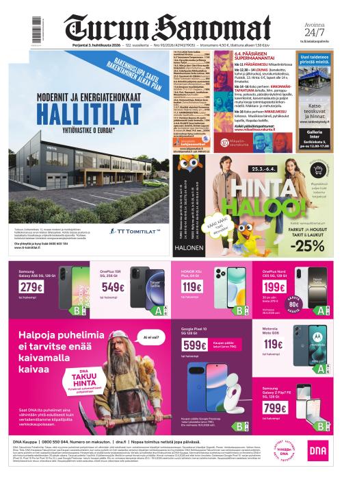 Turun Sanomat 3.4.2026