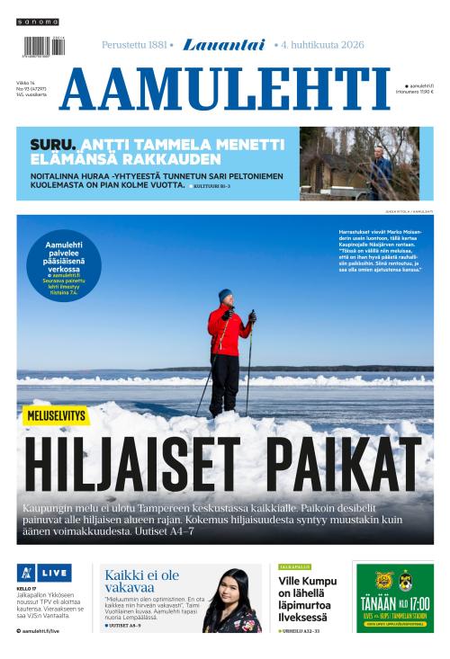 Aamulehti 4.4.2026