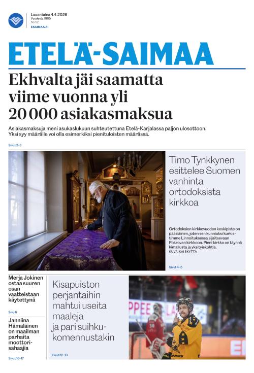 Etelä-Saimaa 4.4.2026