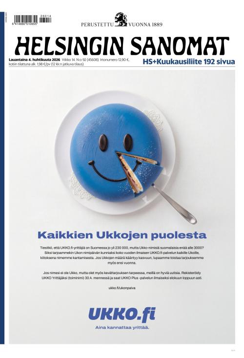 Helsingin Sanomat 4.4.2026