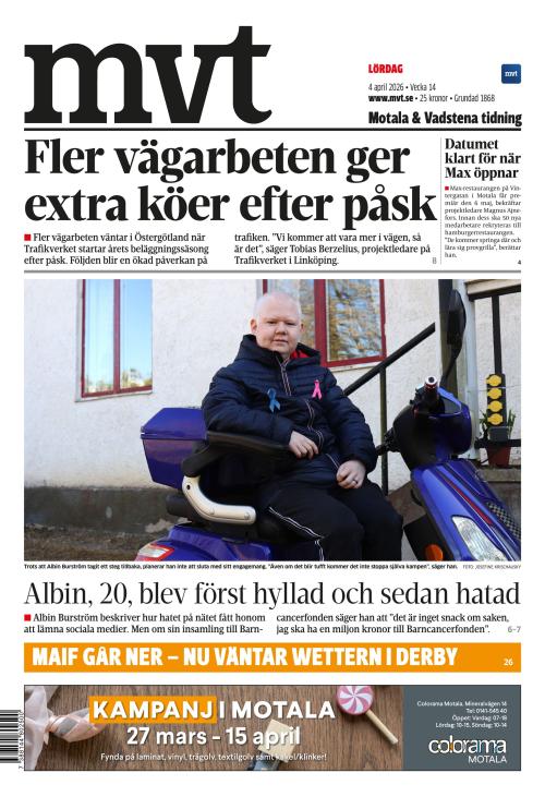 Motala Vadstena Tidning 4.4.2026