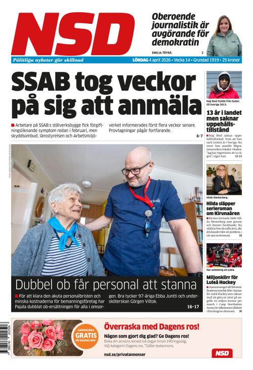 Norrländska Socialdemokraten 4.4.2026