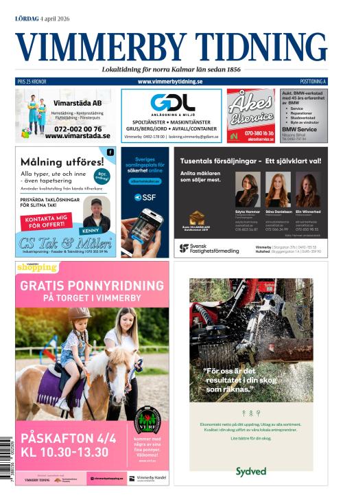Vimmerby Tidning / Kinda-Posten 4.4.2026