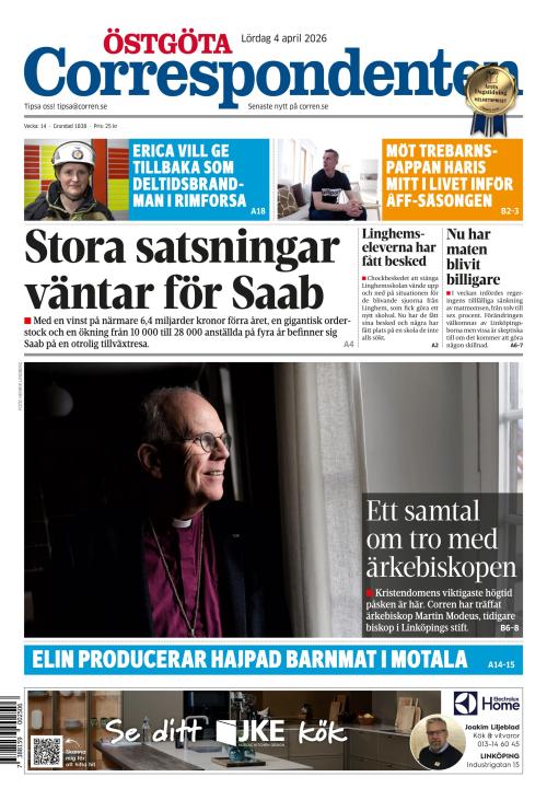 Östgöta Correspondenten 4.4.2026