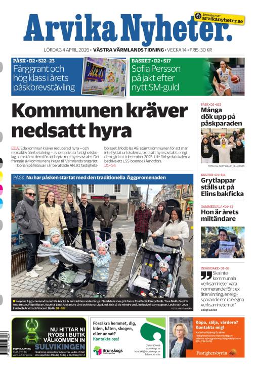 Arvika Nyheter 4.4.2026